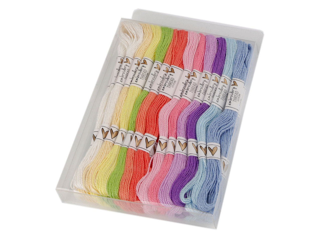 Fire de brodat din bumbac tip mouline set 36 buc/8 m - Mix închis (36 Bucăți)