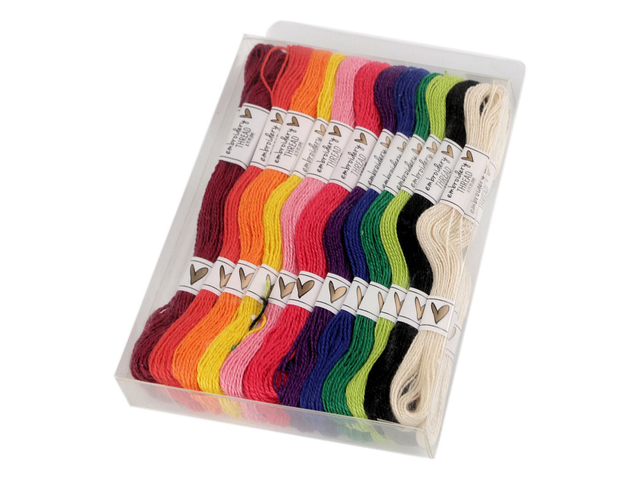 Fire de brodat din bumbac tip mouline set 36 buc/8 m - Mix închis (36 Bucăți)