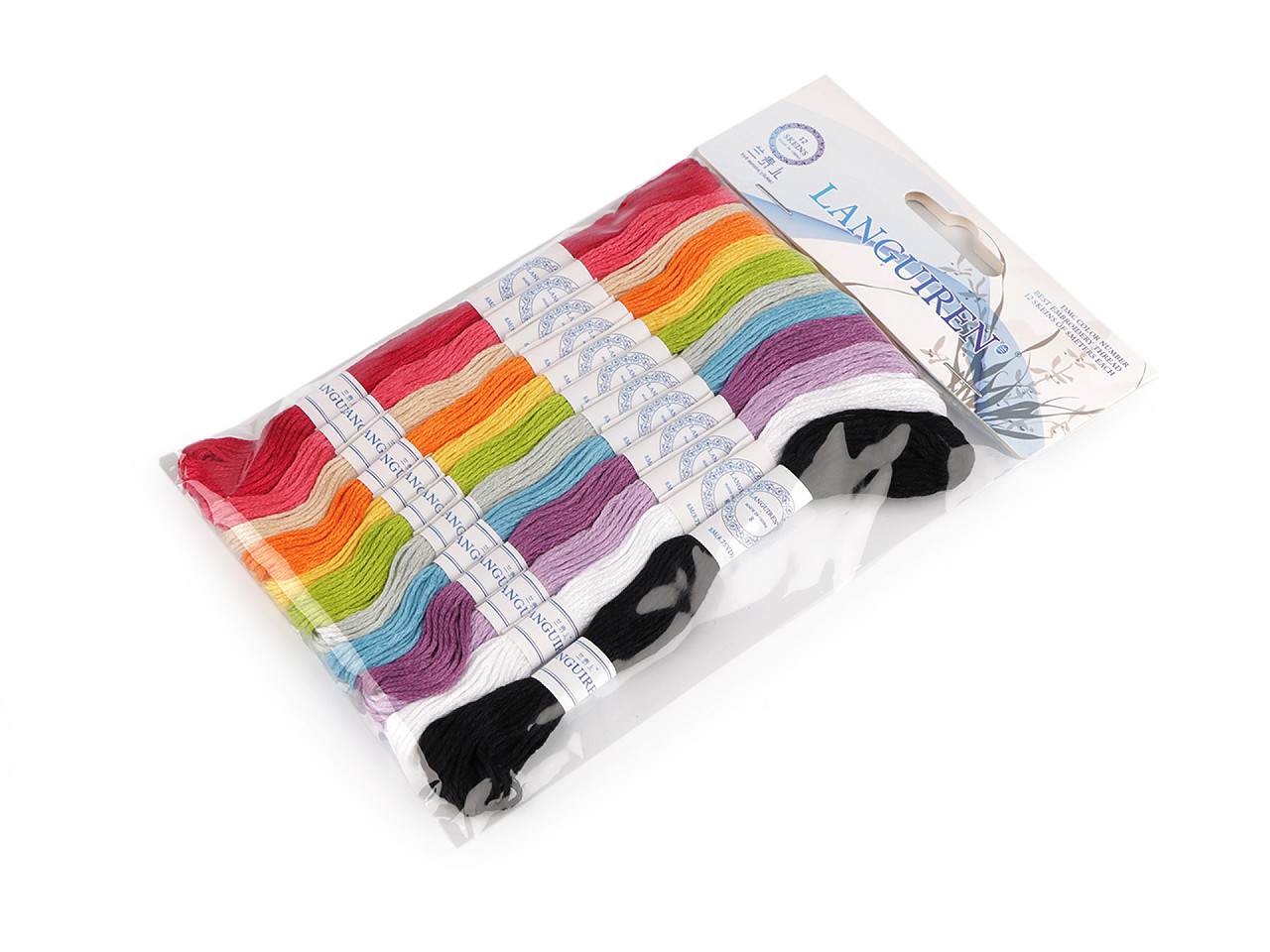 Set fire de broderie tip mouline 12 buc/8 m - Mix (12 Bucăți)