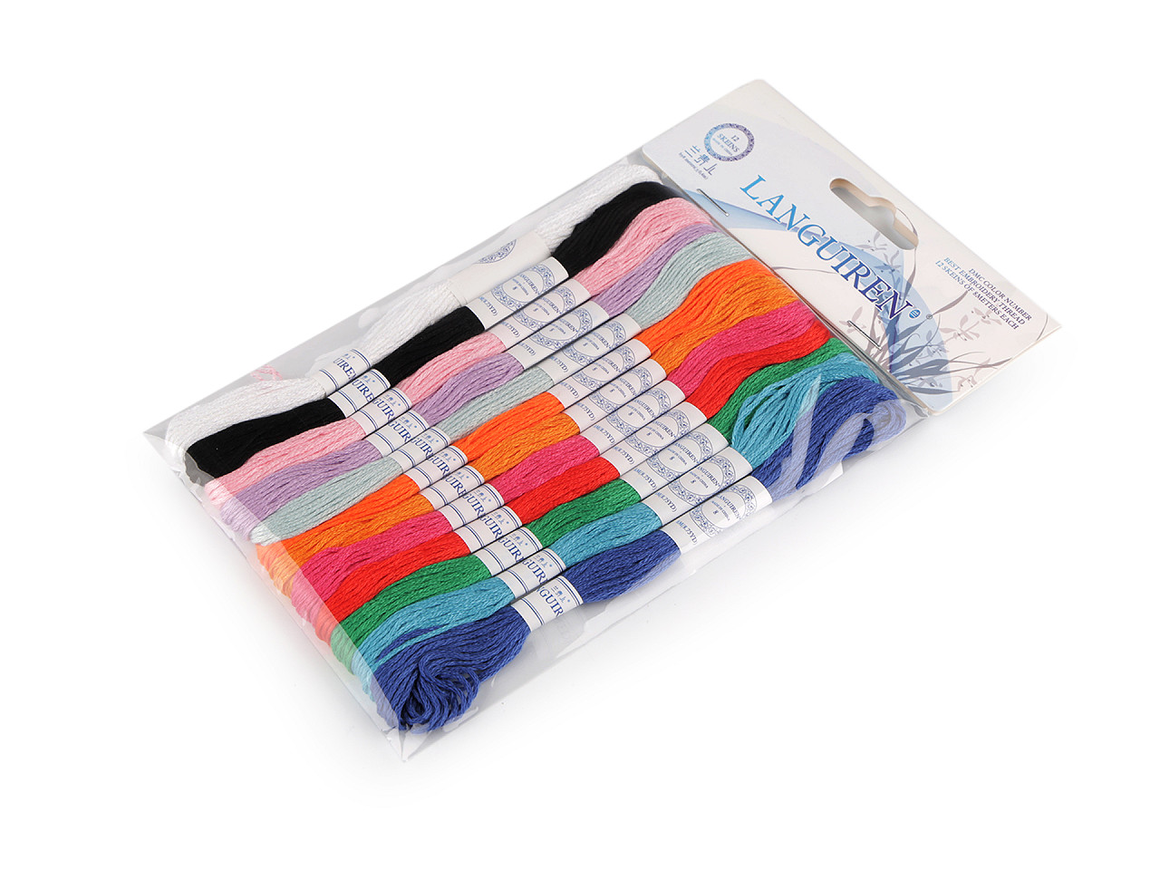 Set fire de broderie tip mouline 12 buc/8 m - Mix (12 Bucăți)