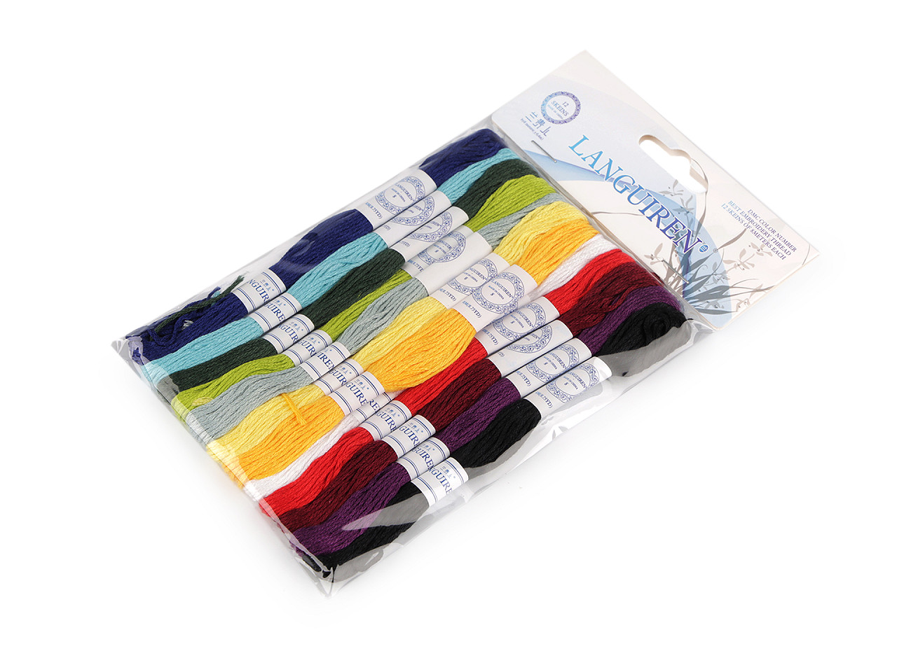 Set fire de broderie tip mouline 12 buc/8 m - Mix (12 Bucăți)