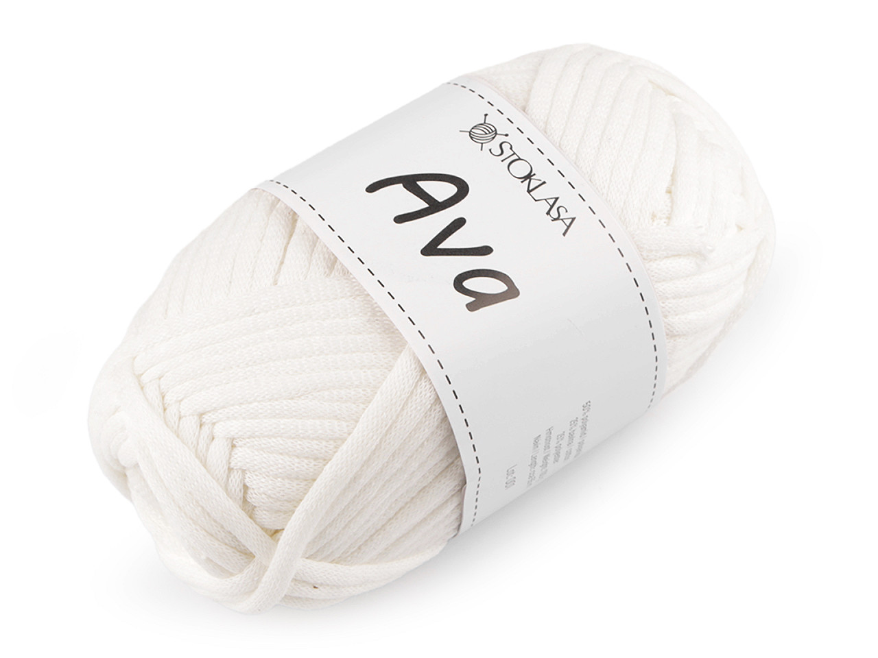 Fir de tricotat ava / rotund pentru confectionarea de sacose si cosuri 100 g - Negru (1 Bucată)