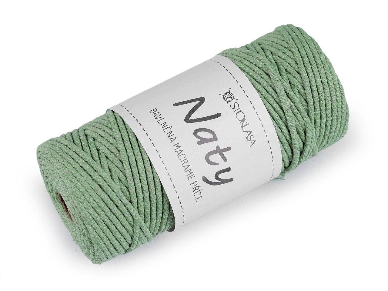 Fire de tricotat din bumbac macrame naty ø3 mm - Albastru închis (1 Bucată)