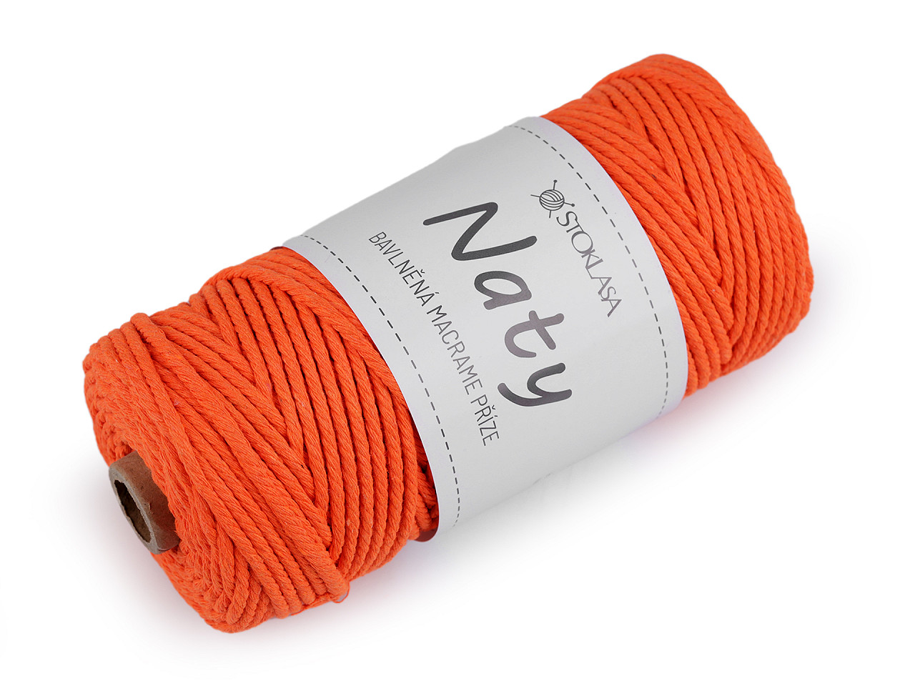 Fire de tricotat din bumbac macrame naty ø3 mm - Albastru închis (1 Bucată)