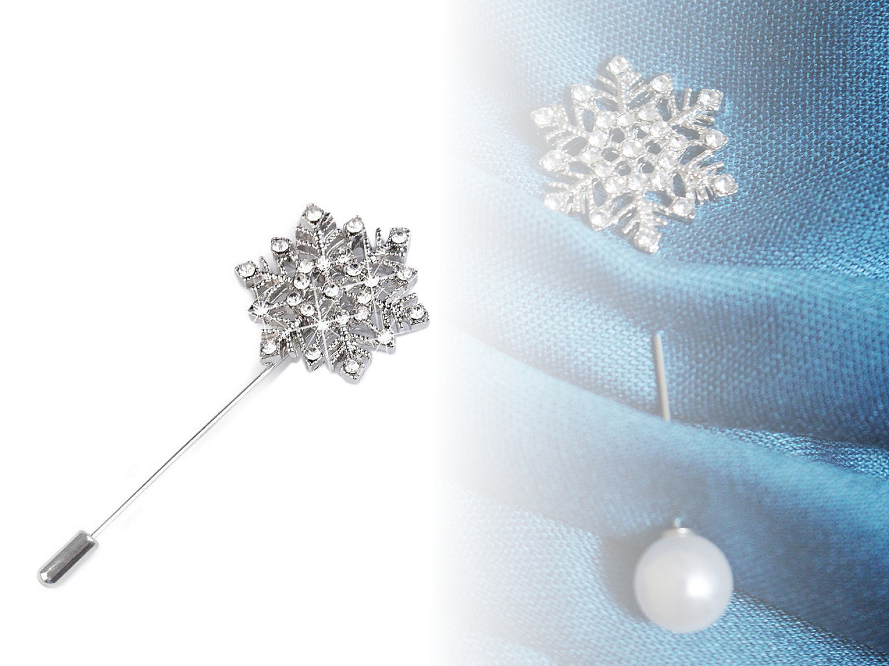 Ac de rever - fulg de nea - Cristal (1 Bucată)