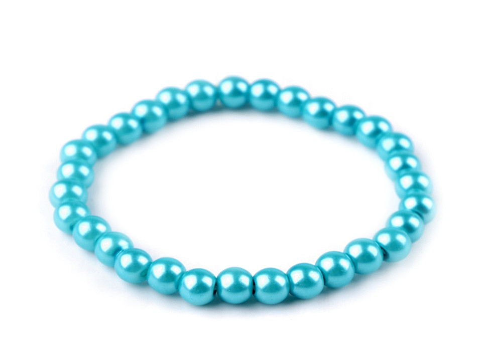 Brăţară din perle de sticlă - Roșu (1 Bucată)