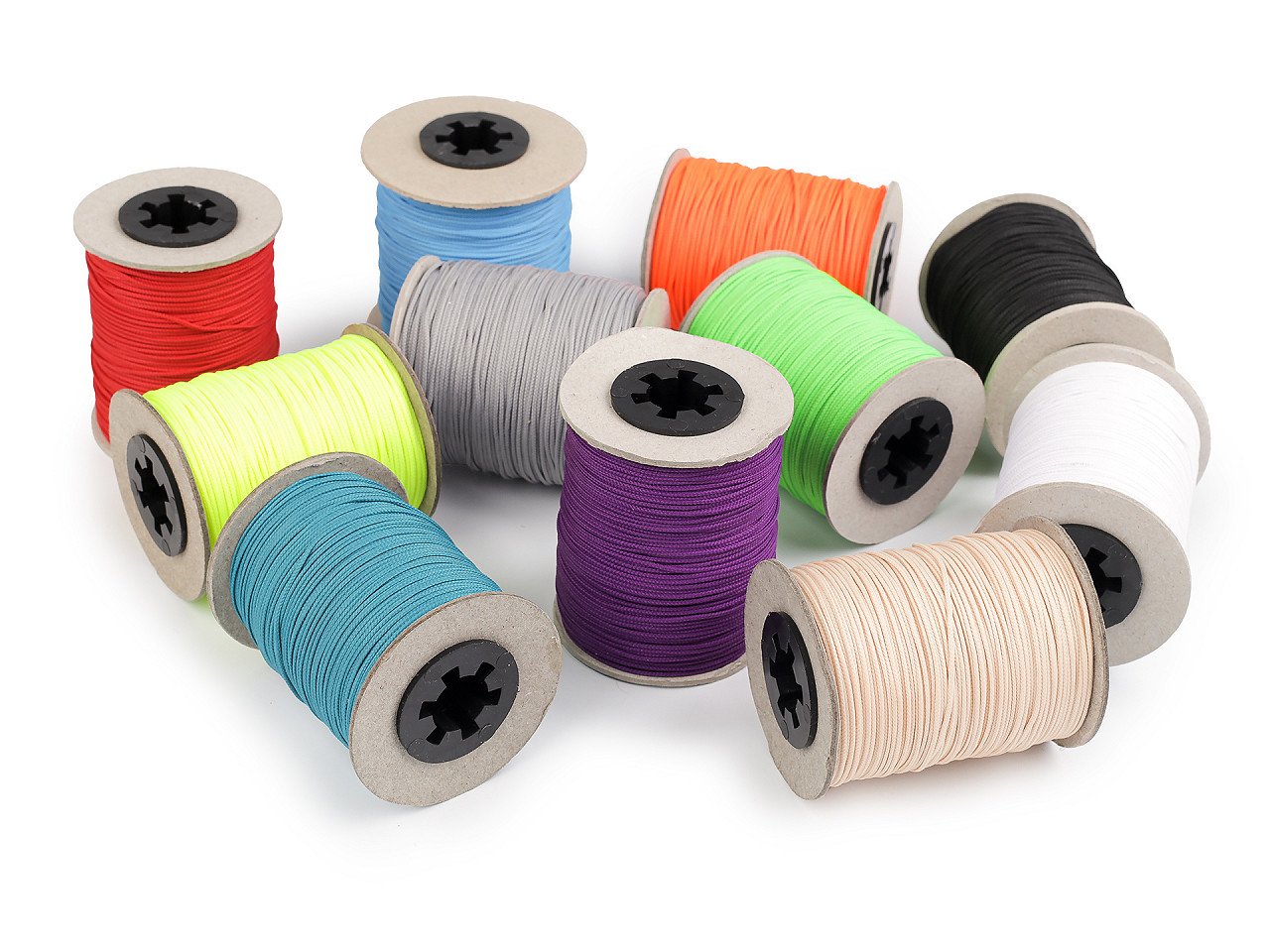 Șnur poliester pes, ø1,5 mm - Negru (100 Metri)