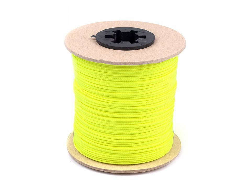 Șnur poliester pes, ø1,5 mm - Negru (100 Metri)