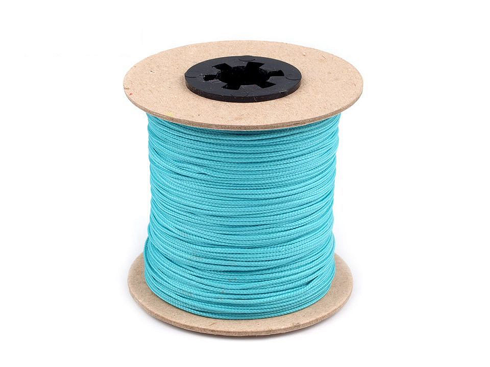 Șnur poliester pes, ø1,5 mm - Negru (100 Metri)