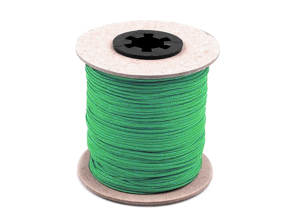 Șnur poliester pes, ø1,5 mm - Negru (100 Metri)