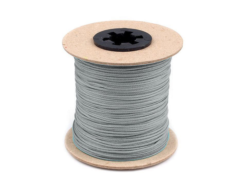 Șnur poliester pes, ø1,5 mm - Negru (100 Metri)