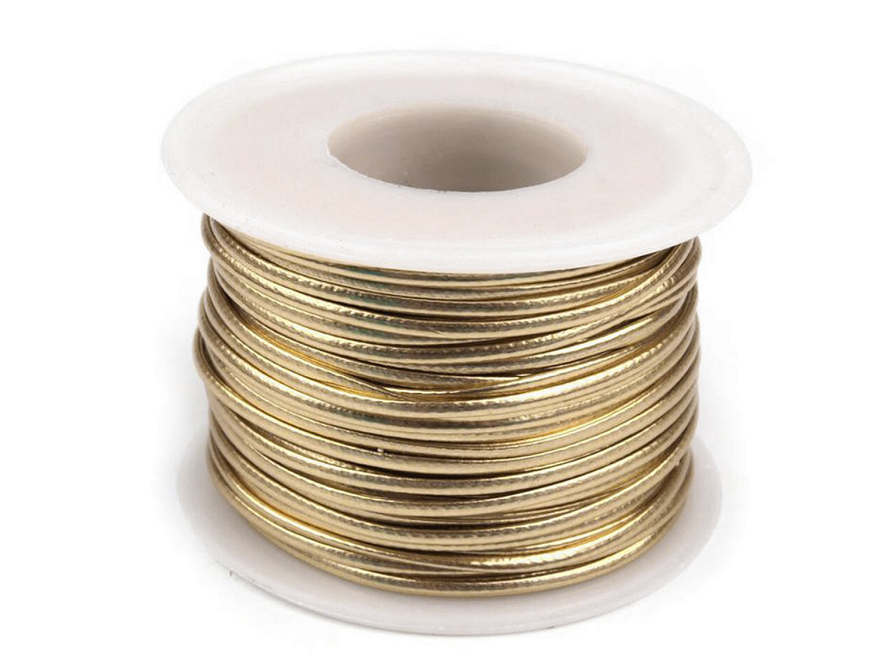 Șnur din piele ecologică, 1,5 mm - Negru (25 Metri)