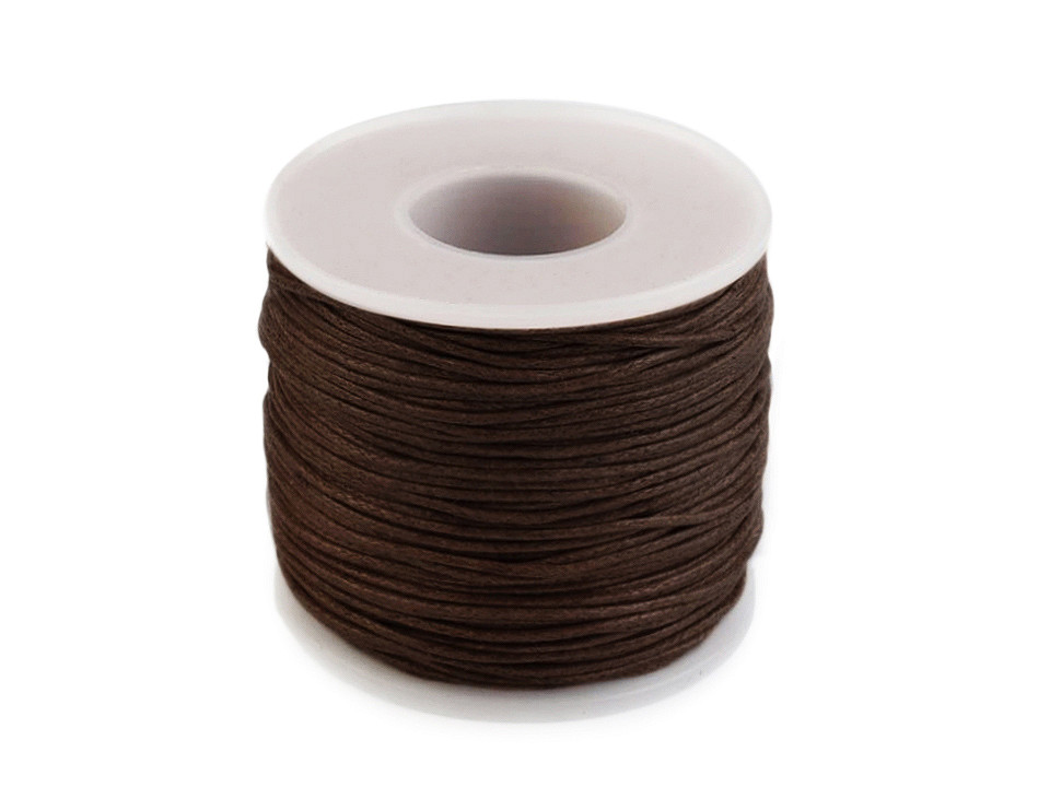 Sfoară bumbac, ø1 mm - Negru (1 Bucată)