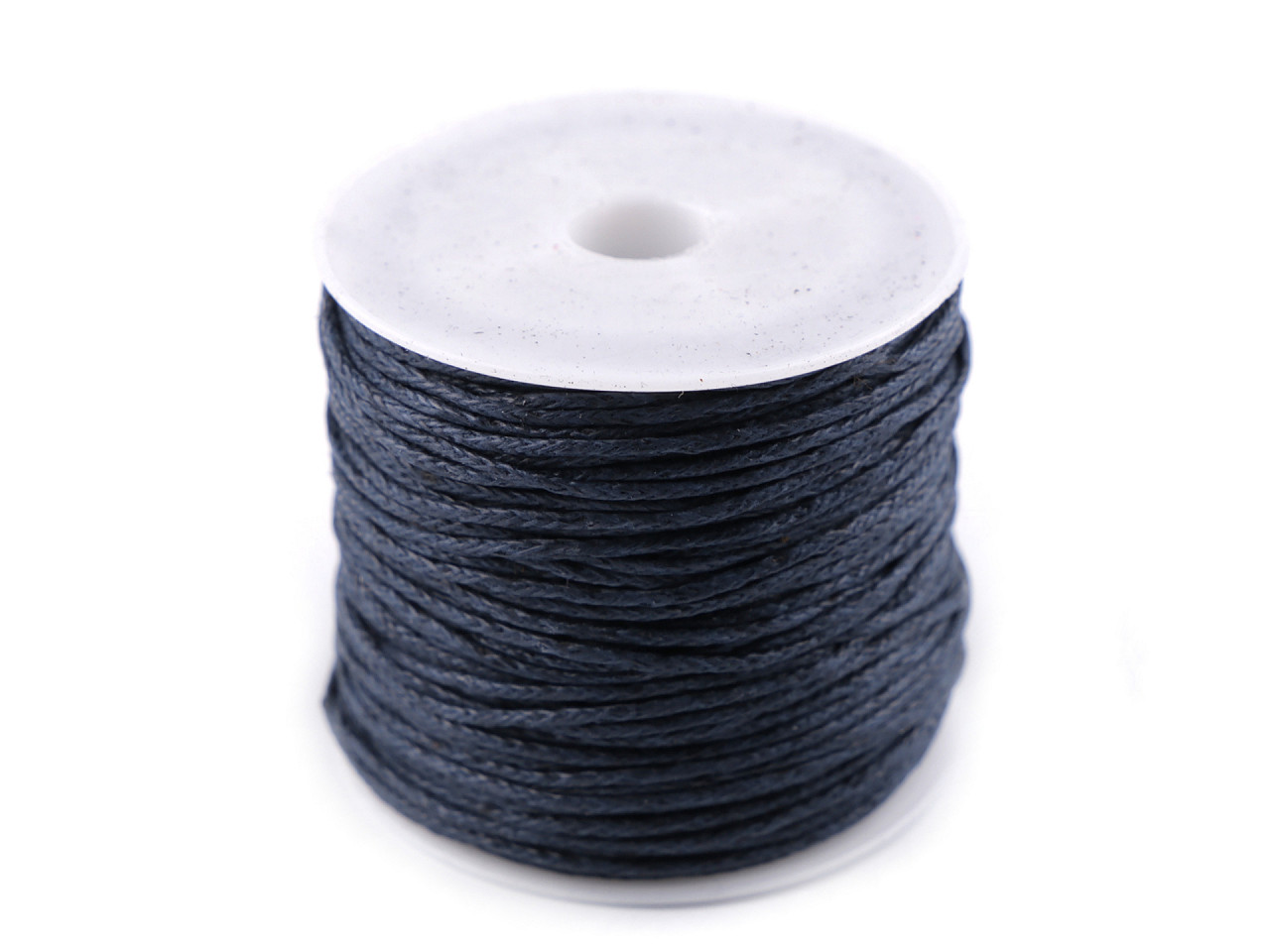 Șnur din bumbac cerat, ø0,8 mm - Negru (1 Bucată) Șnur din bumbac cerat, ø0,8 mm - Negru (1 Bucată)