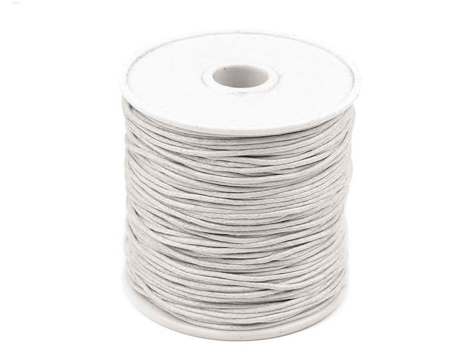 Șnur din bumbac cerat, ø0,8 mm - Negru (1 Bucată) Șnur din bumbac cerat, ø0,8 mm - Negru (1 Bucată)