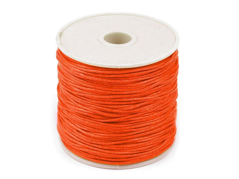Șnur din bumbac cerat, ø0,8 mm - Negru (1 Bucată) Șnur din bumbac cerat, ø0,8 mm - Negru (1 Bucată)