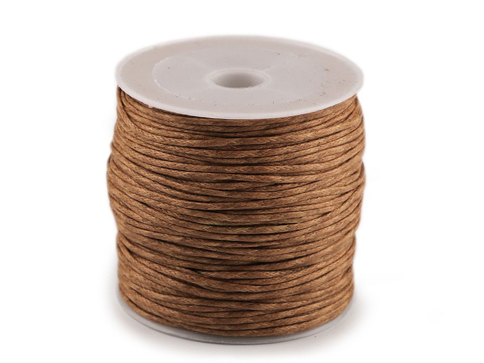 Șnur din bumbac cerat, ø0,8 mm - Negru (1 Bucată) Șnur din bumbac cerat, ø0,8 mm - Negru (1 Bucată)