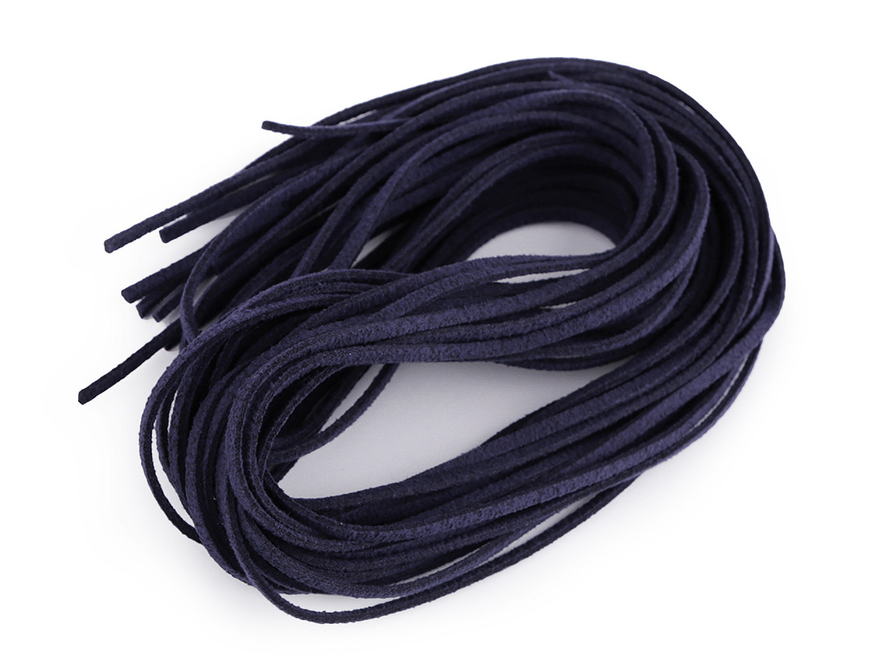 Șnur imitație piele întoarsă, 3 mm - Maro închis (100 Bucăți)