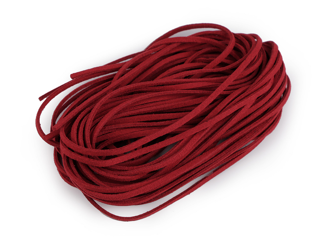 Șnur imitație piele întoarsă, 3 mm - Maro închis (100 Bucăți)