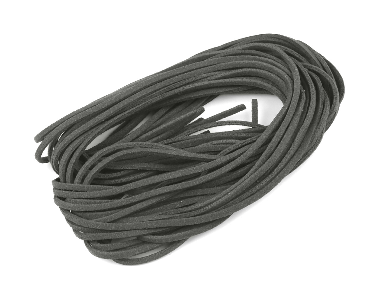 Șnur imitație piele întoarsă, 3 mm - Maro închis (100 Bucăți)