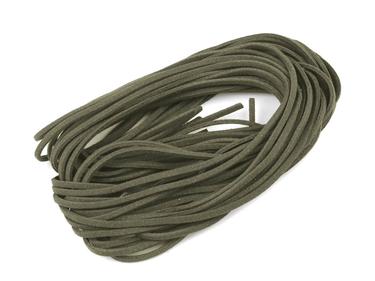 Șnur imitație piele întoarsă, 3 mm - Maro închis (100 Bucăți)