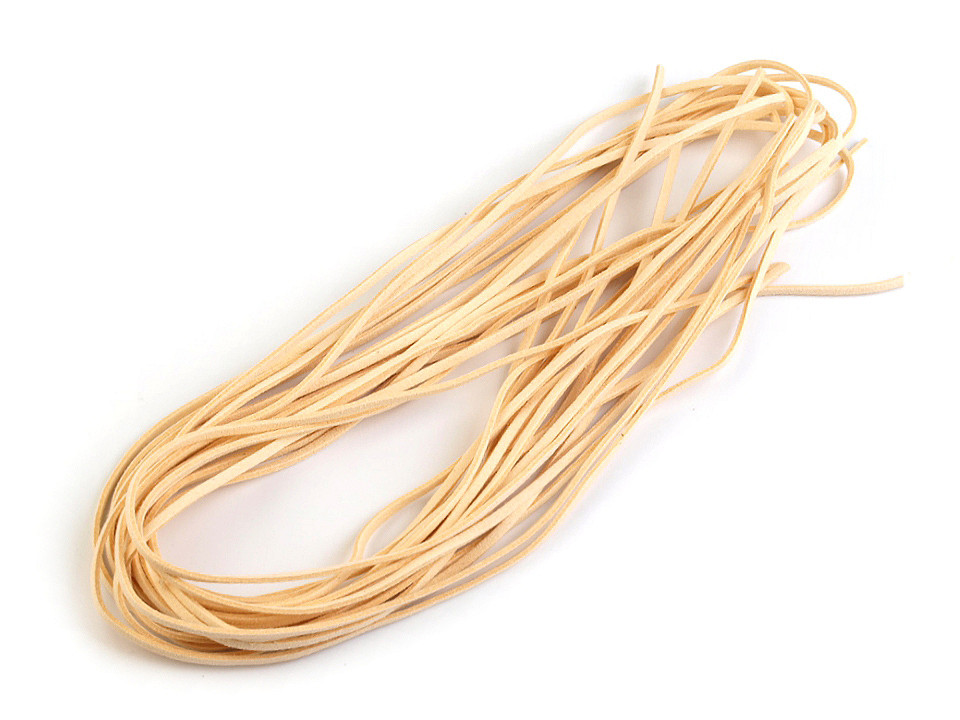 Șnur imitație piele întoarsă, 3 mm - Maro închis (100 Bucăți)