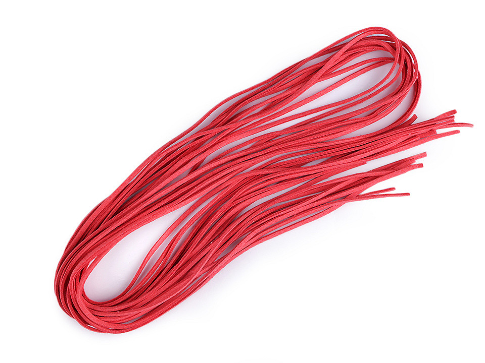 Șnur imitație piele întoarsă, 3 mm - Maro închis (100 Bucăți)