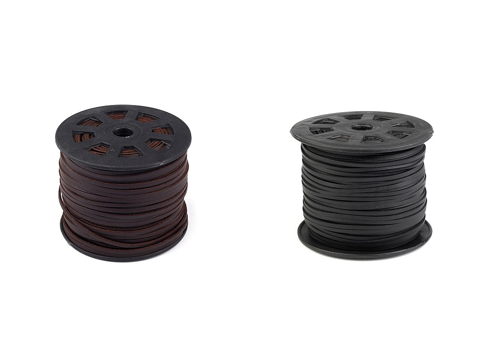 Șnur imitație piele,  2,5-3 mm - Maro ciocolatiu (5 Metri)