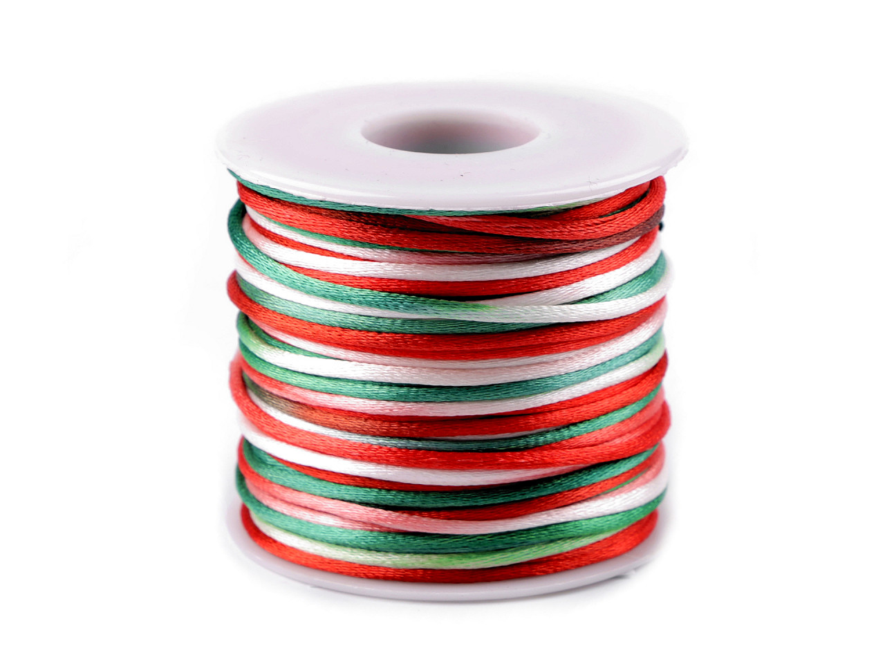 Șnur satinat curcubeu, ø2 mm - Multicolor (1 Bucată)