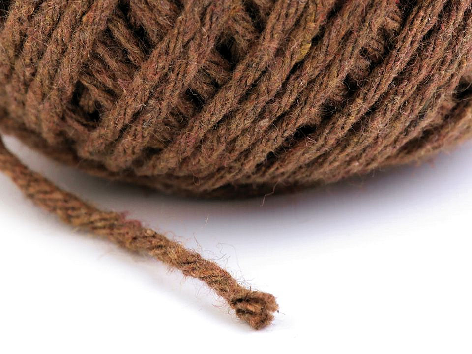 Snur bumbac macrame, ø2 mm - Alb (12 Bucăți)