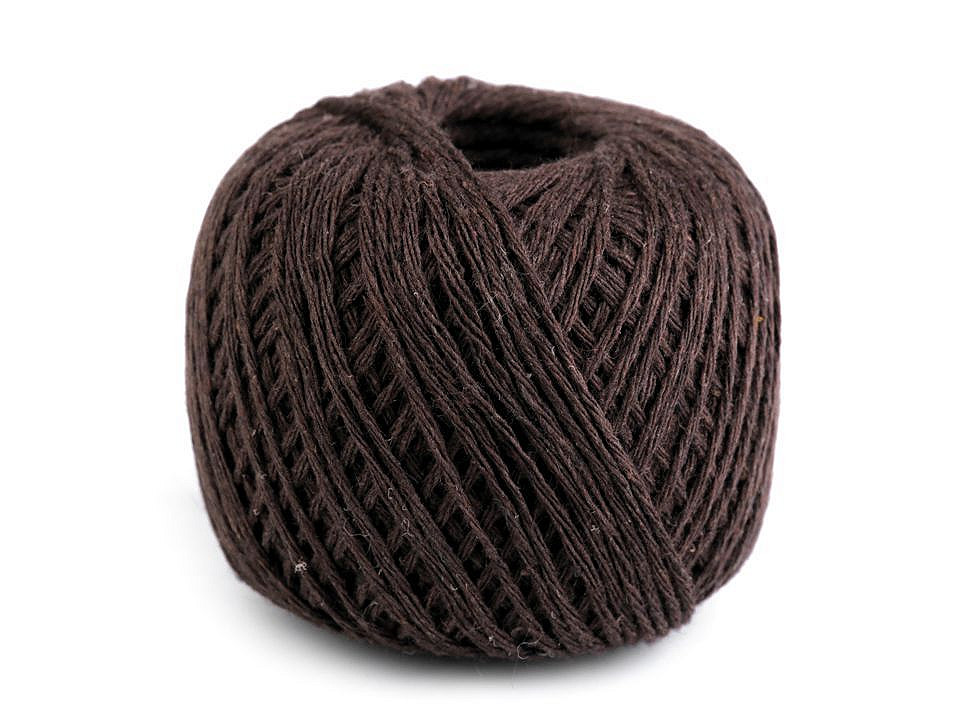 Snur bumbac macrame, ø2 mm - Alb (12 Bucăți)