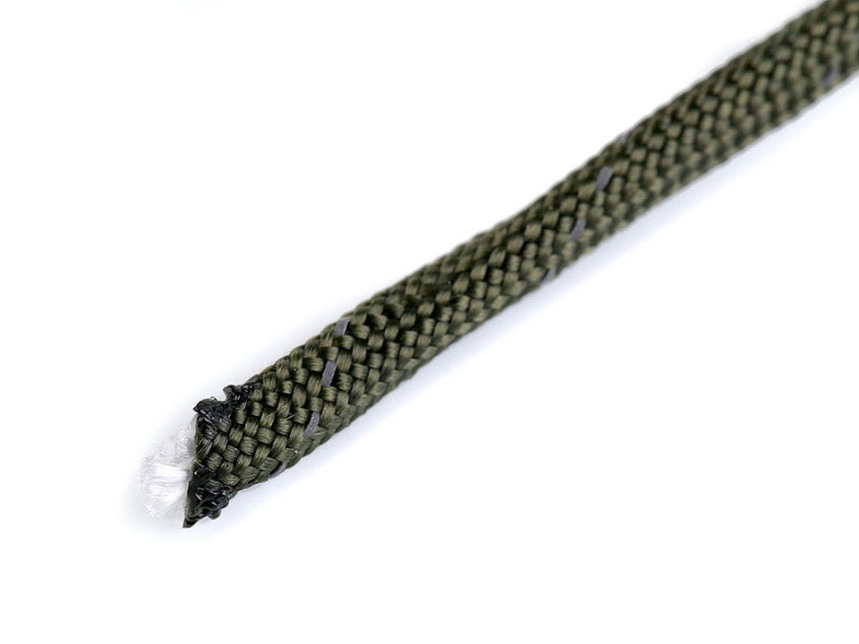Cordelină paracord cu fir reflectorizant, ø4 mm - Bej (25 Metri)