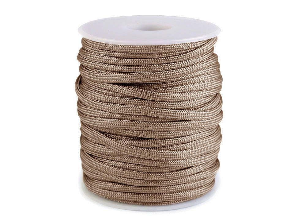 Cordelină paracord, ø4 mm - Galben aprins (25 Metri)