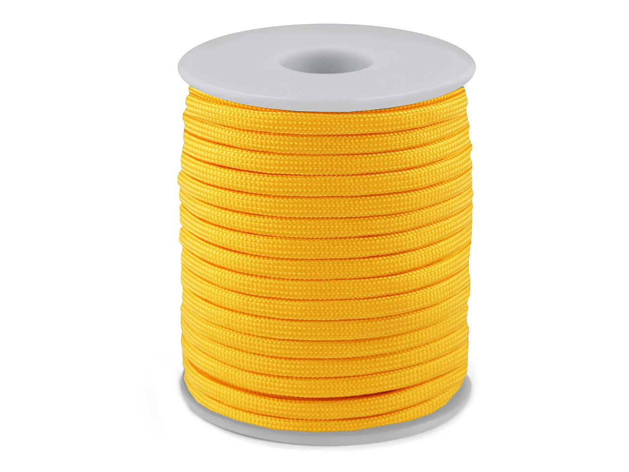Cordelină paracord, ø4 mm - Galben aprins (25 Metri)