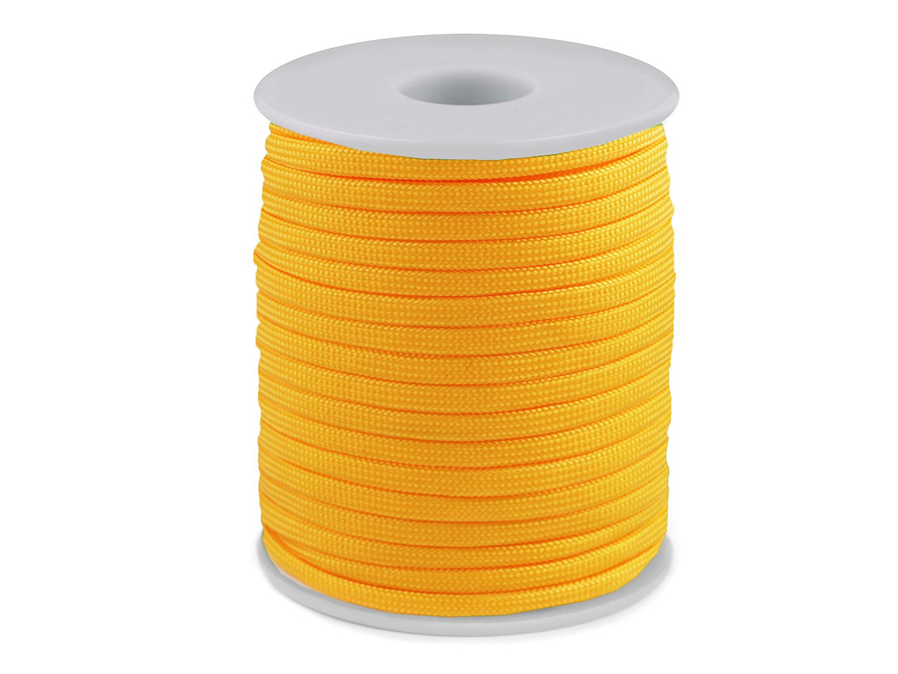 Cordelină paracord, ø4 mm - Galben aprins (25 Metri)