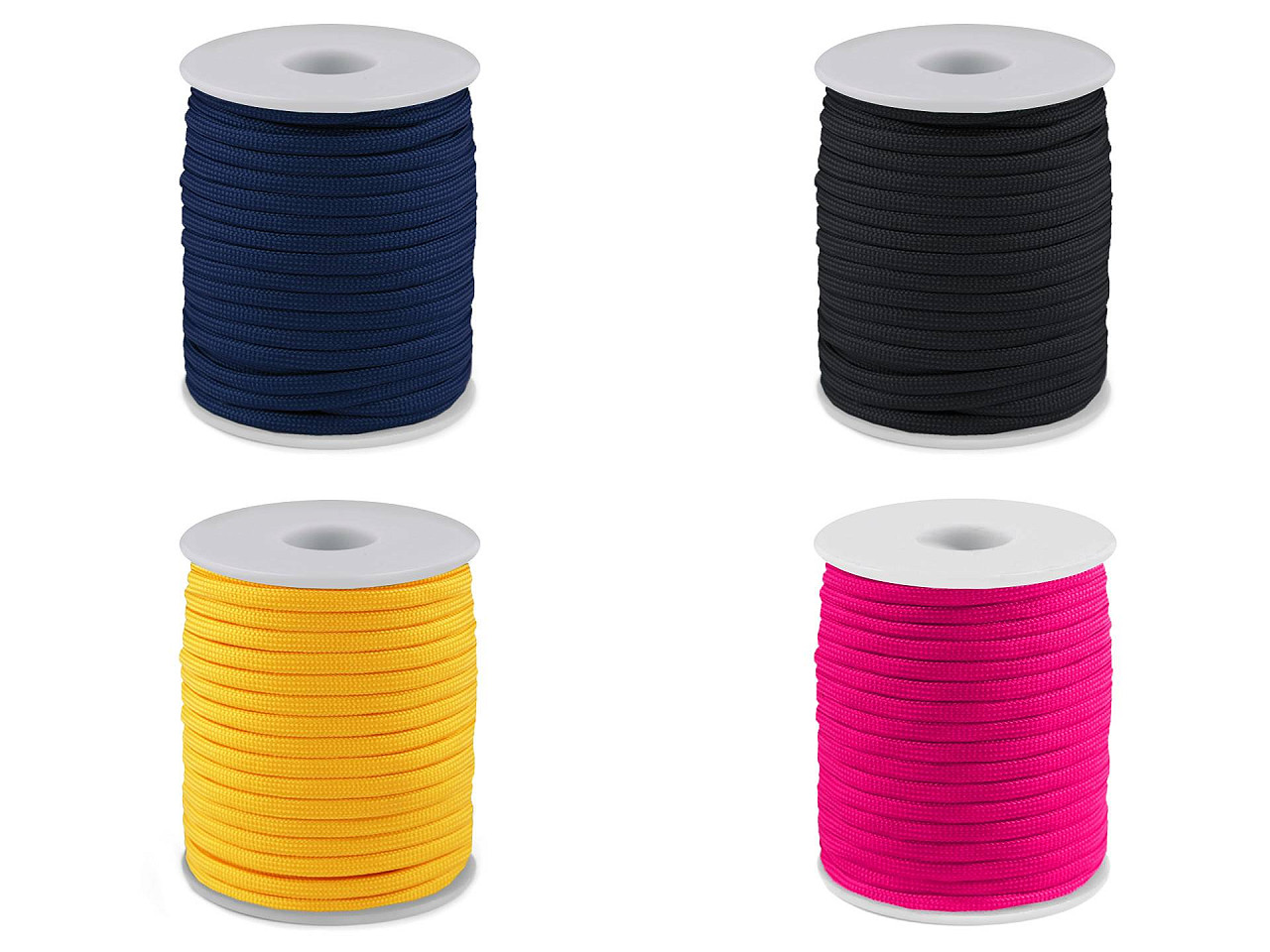 Cordelină paracord, ø4 mm - Galben aprins (25 Metri)