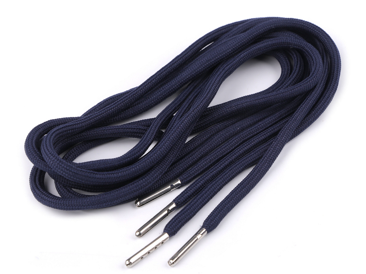 Șiret glugă / șnur hanorac, lungime 130 cm - Negru (10 Bucăți)