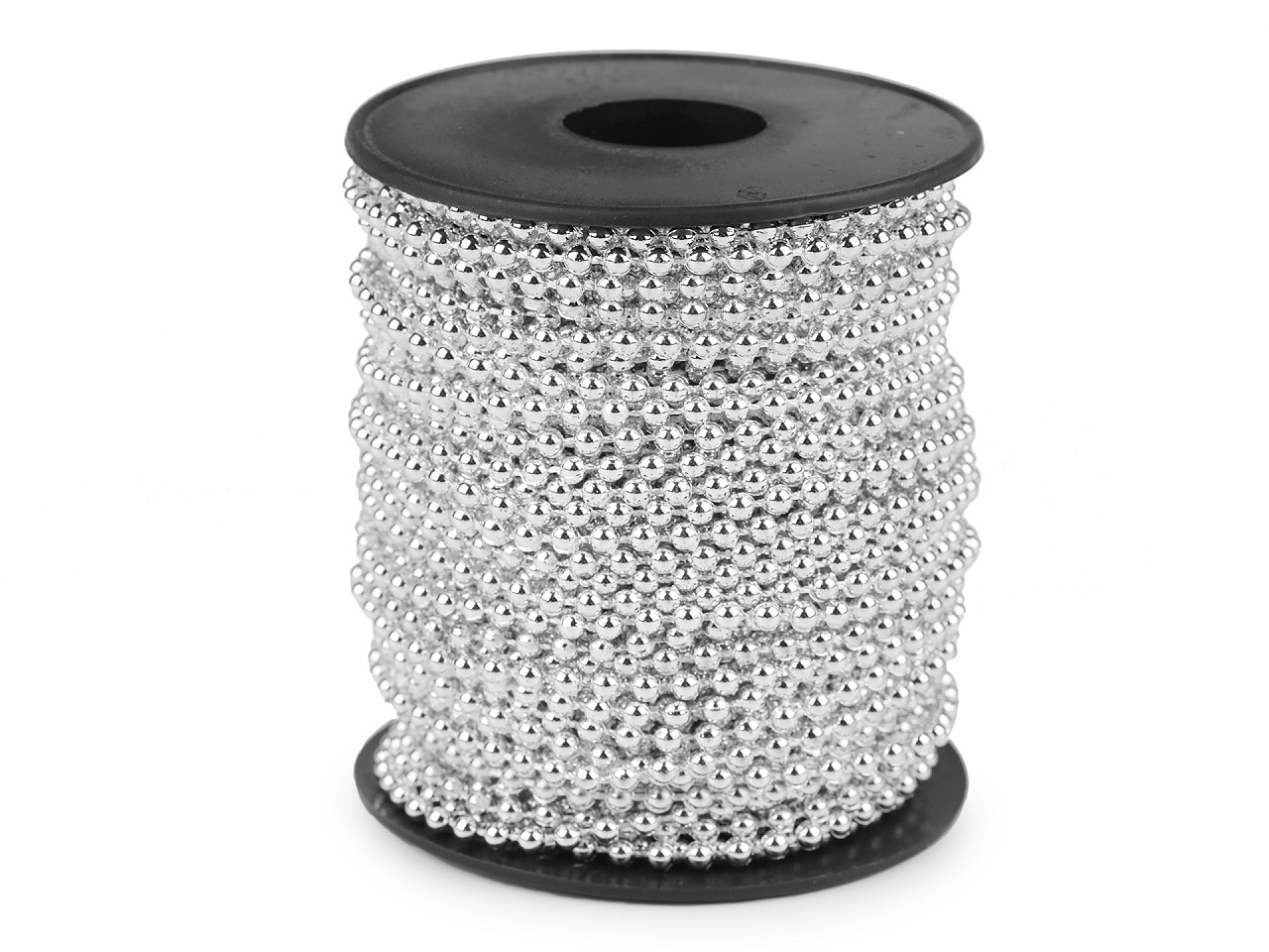 Perle șirag, ø3 mm - Argintiu (25 Metri)