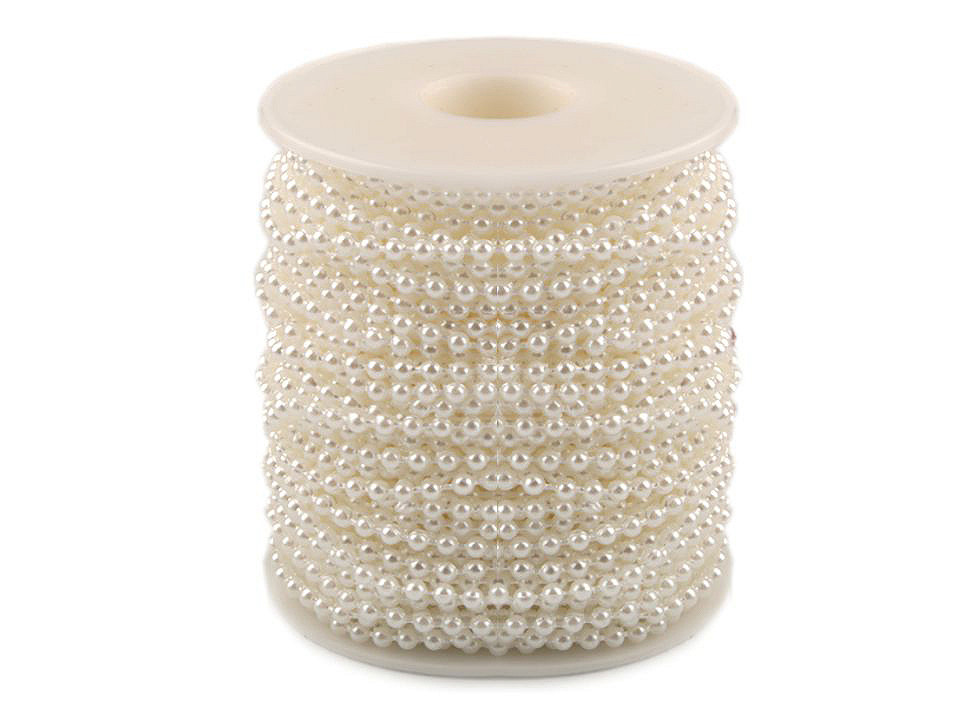 Perle șirag, ø3 mm - Argintiu (25 Metri)