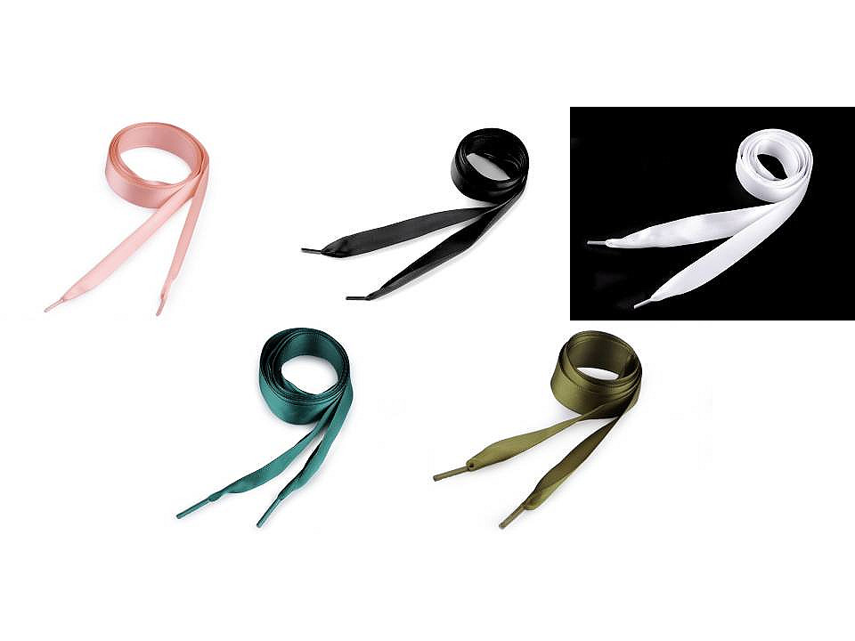 Șireturi satinate, lungime 110 cm - Crem deschis (10 Bucăți)