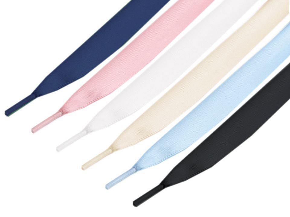 Șireturi satinate, lungime 110 cm - Crem deschis (10 Bucăți)