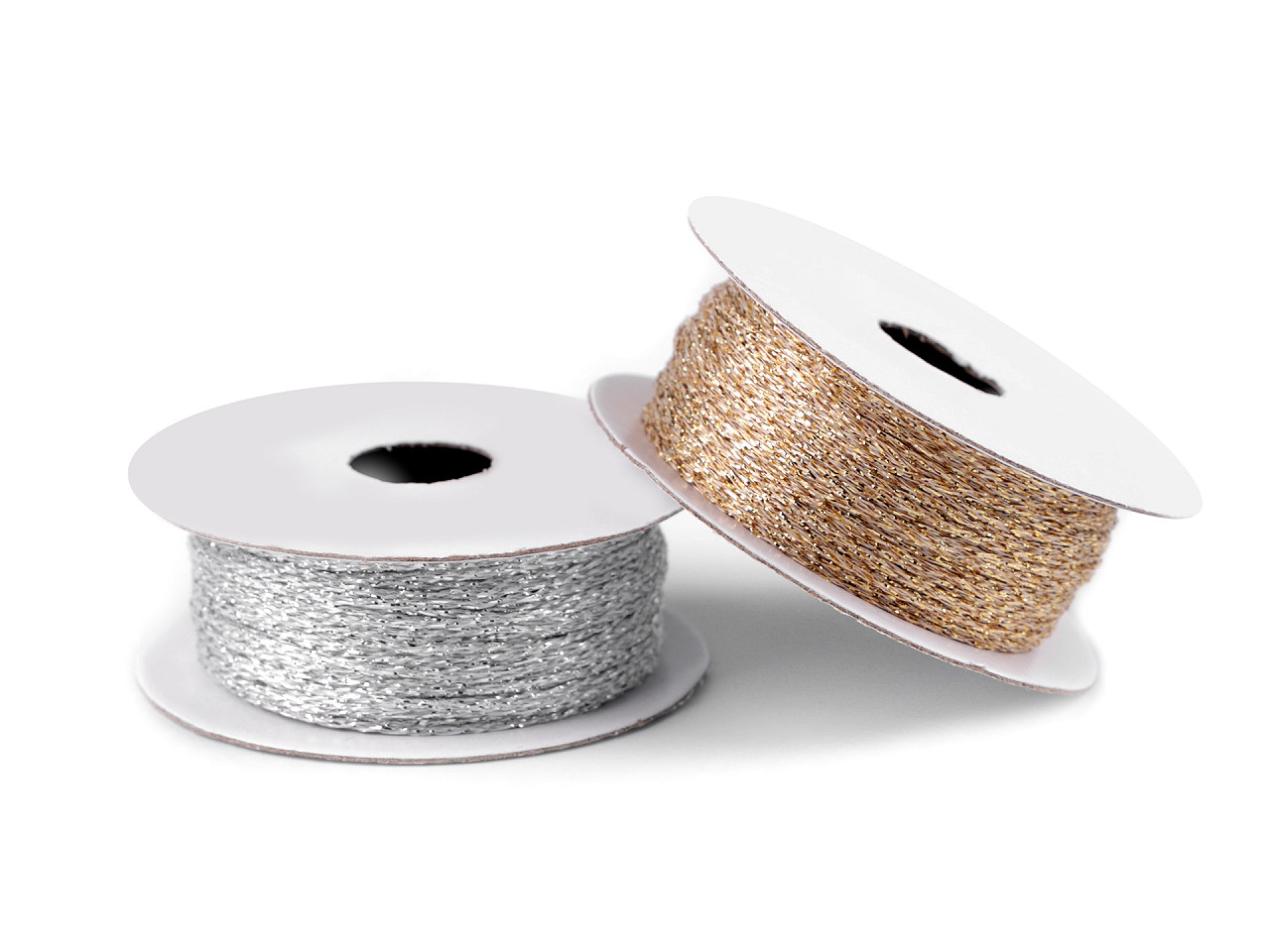 Șnur / sfoară lurex ø1 mm - Argintiu (5 Bucăți)