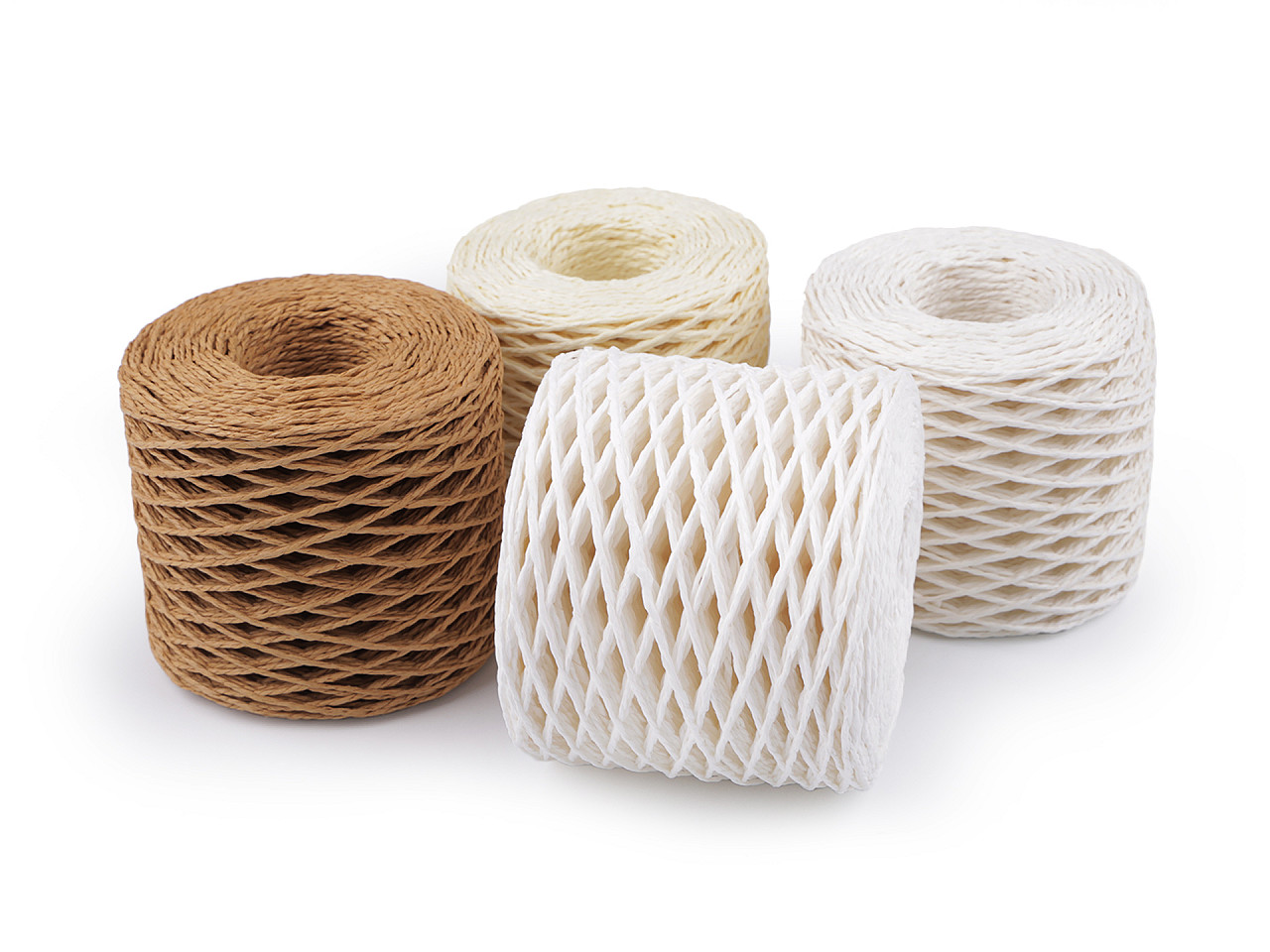 Rafie tricotat  genti - natural ø1,5 mm - Gri neutral (1 Bucată)