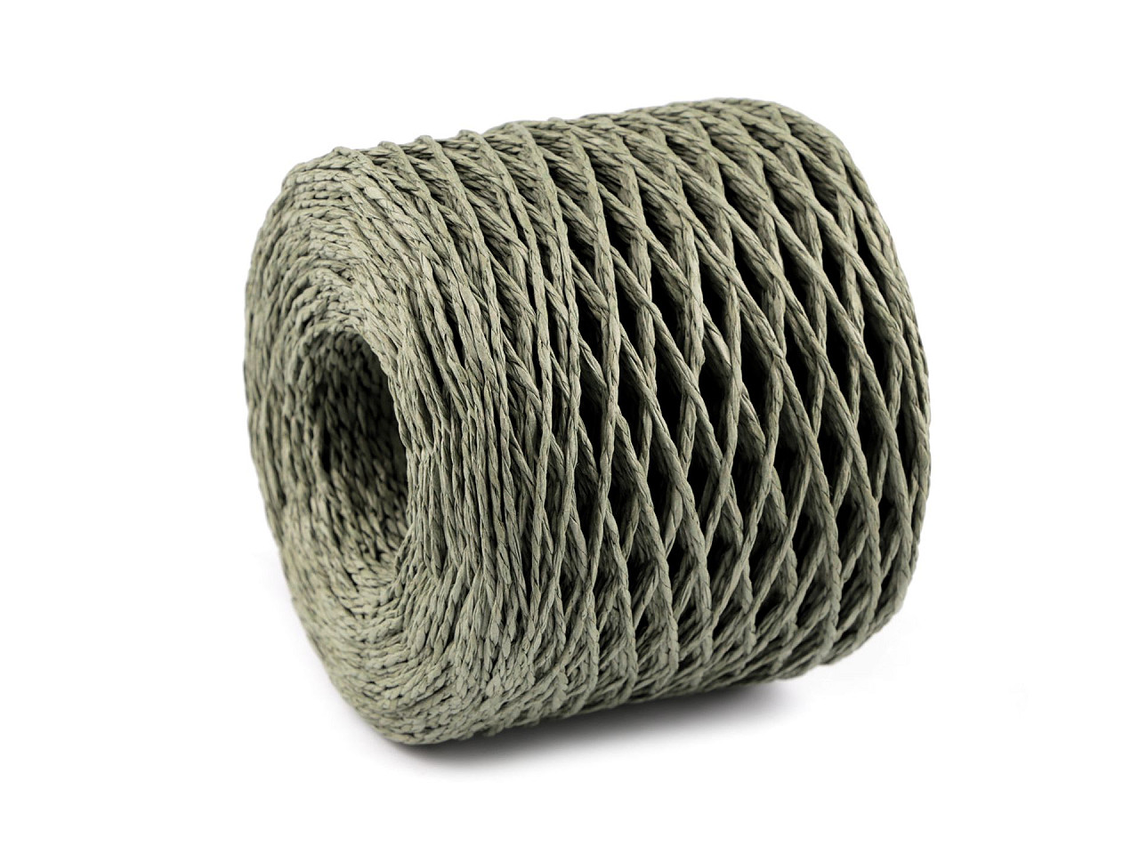 Rafie tricotat  genti - natural ø1,5 mm - Gri neutral (1 Bucată)