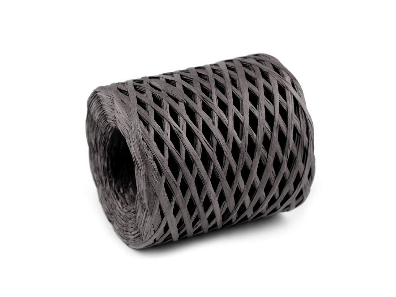 Rafie tricotat genti natural, latime 5-8 mm - Gri închis (1 Bucată) Rafie tricotat genti natural, latime 5-8 mm - Gri închis (1 Bucată)