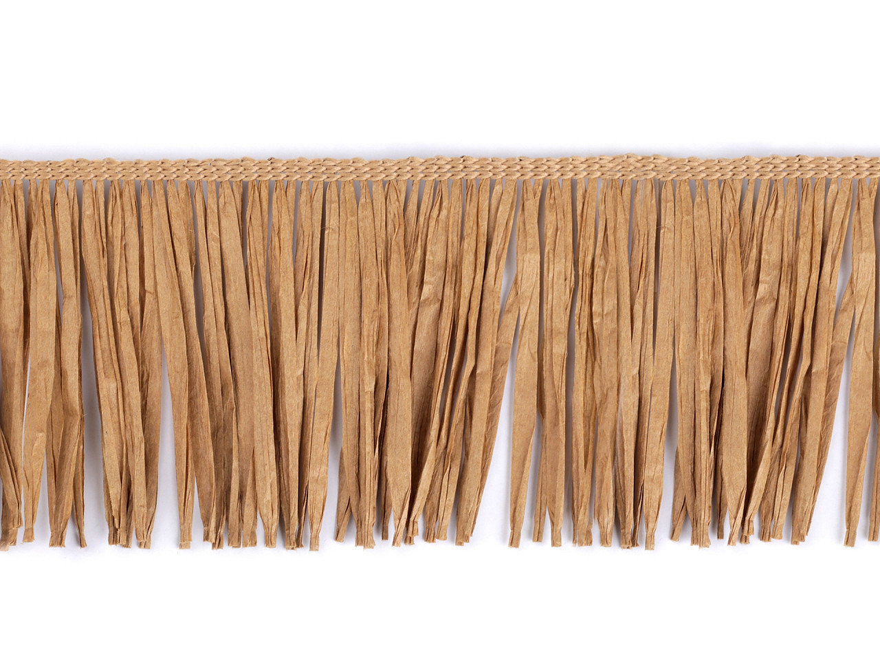 Franjuri rafie naturala 90 mm - Maro natural (1 Metru)