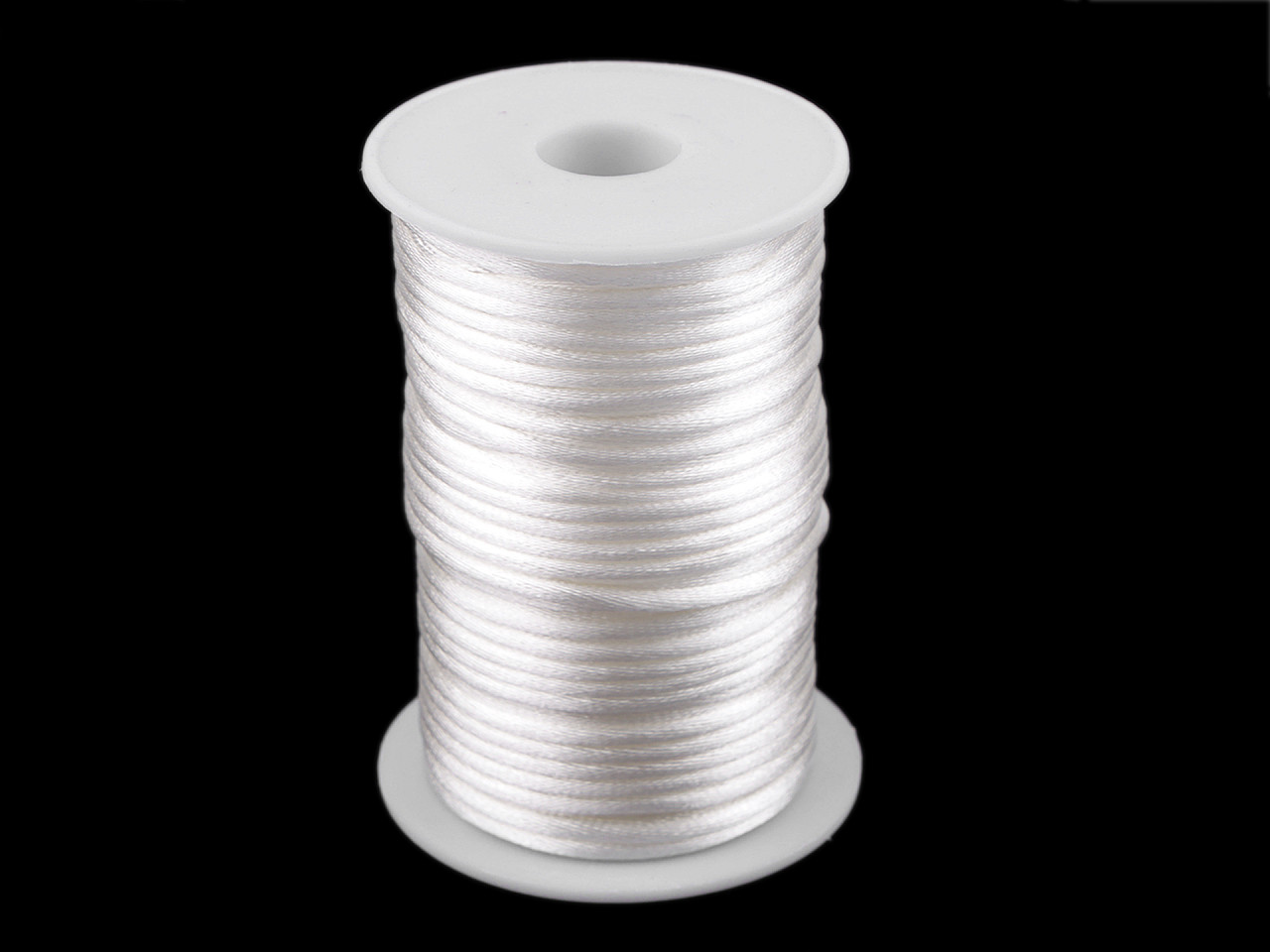 Snur satinat ø3 mm - Roșu (45 Metri)