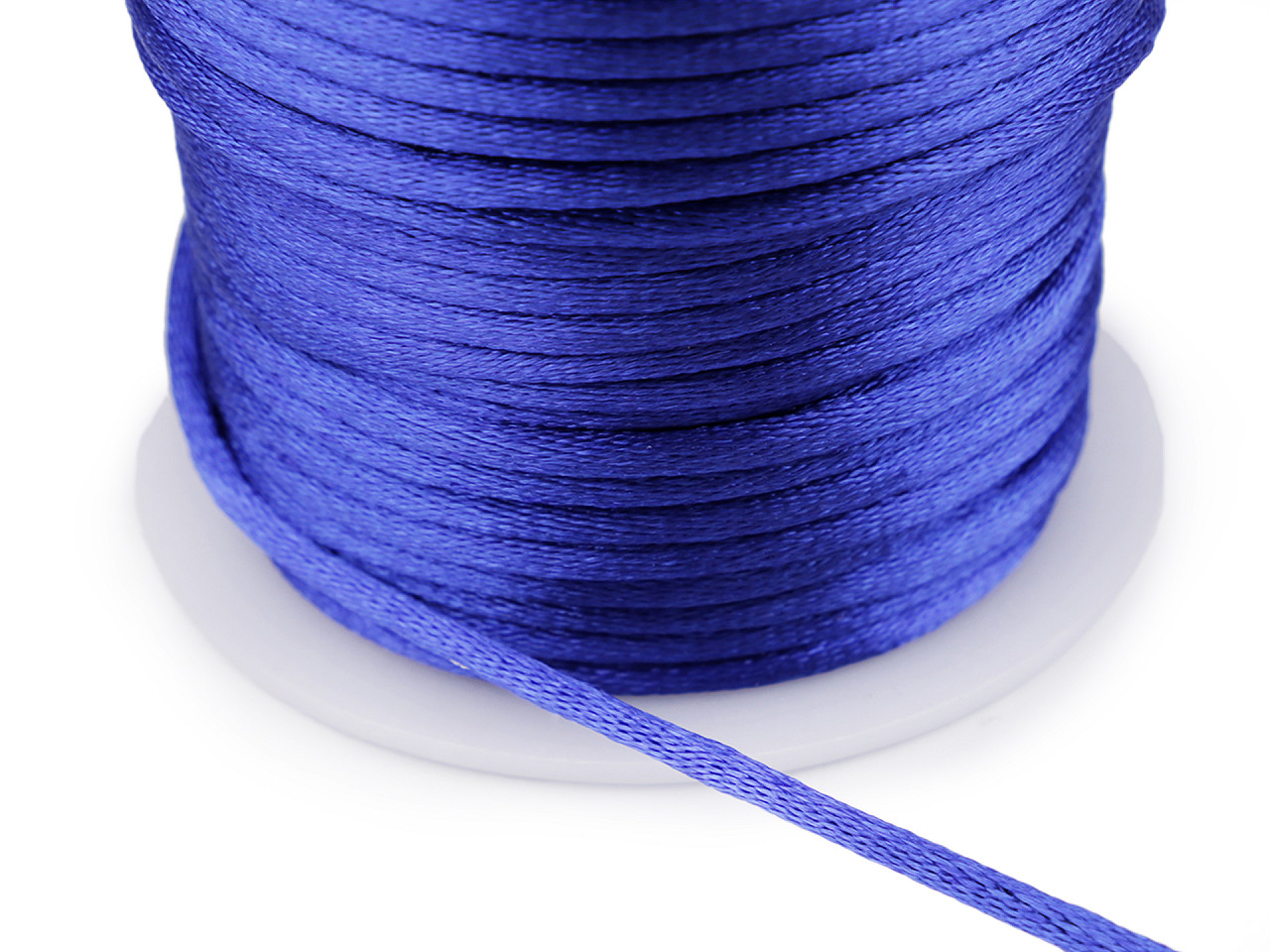 Snur satinat ø3 mm - Roșu (45 Metri)