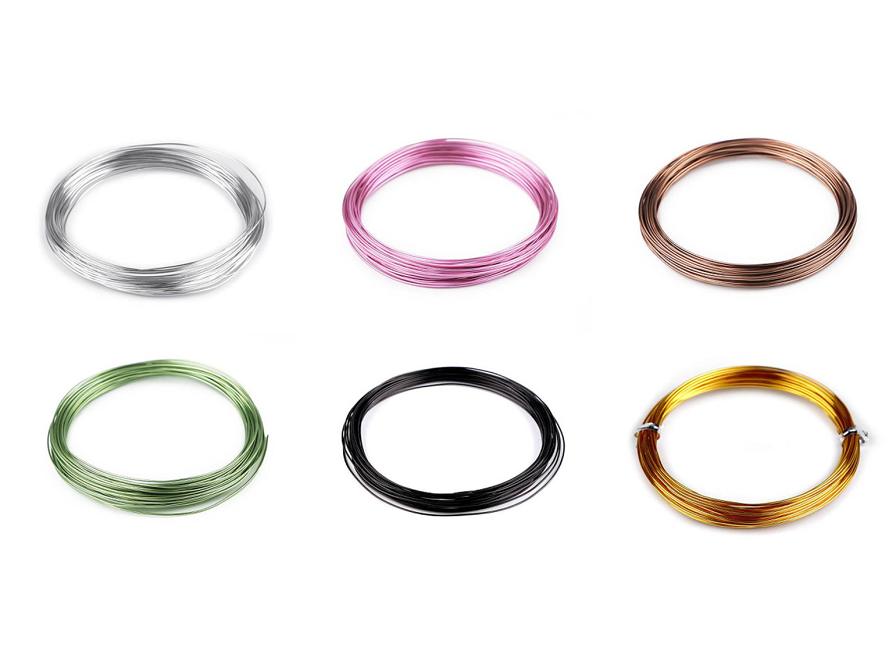 Sârmă de aluminiu ø1 mm - Negru (1 Bucată)