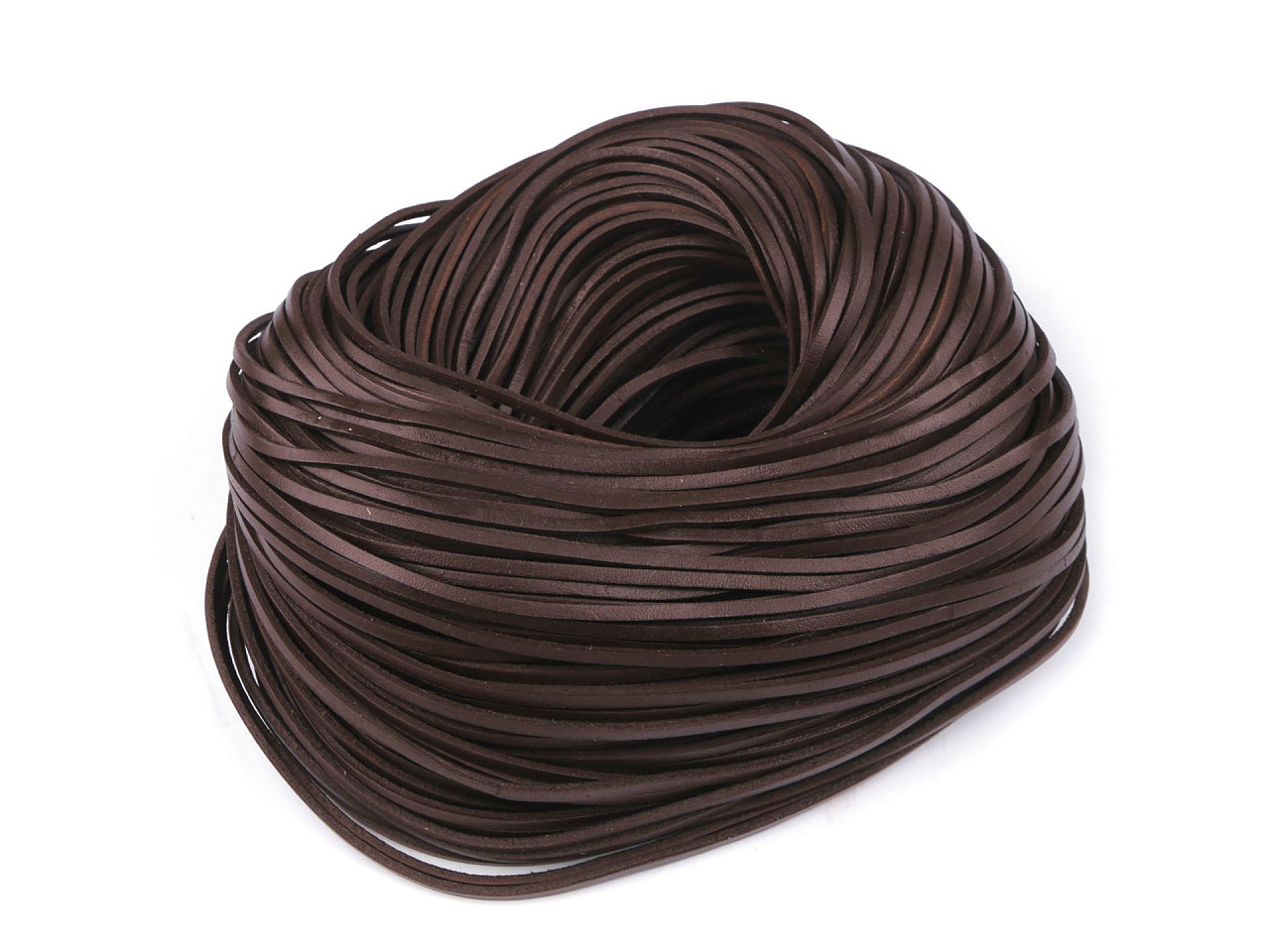 Snur din piele lățime 3 mm - Maro închis (1 Metru)